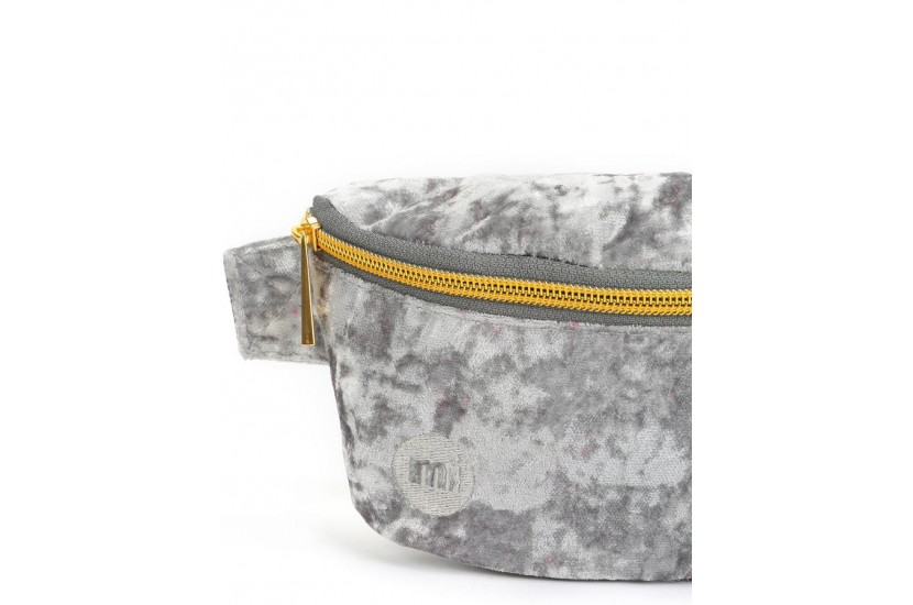 Τσαντάκι Μέσης Mi-Pac Bum Bag Crushed Velvet Grey